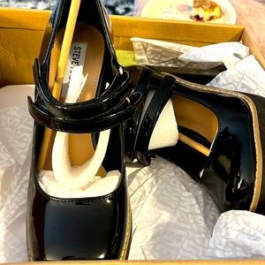 Brand New Twice Black Patent shoes size 7 never been worn